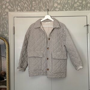 Neuflora Gingham Quilted Coat